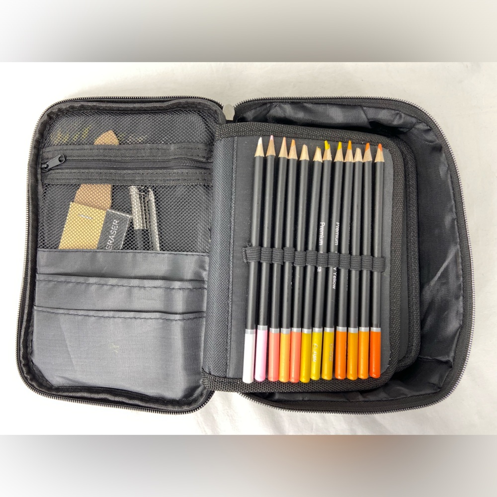 72 Color Pencils with Sharpening equipment in‎ a Zipper Pouch